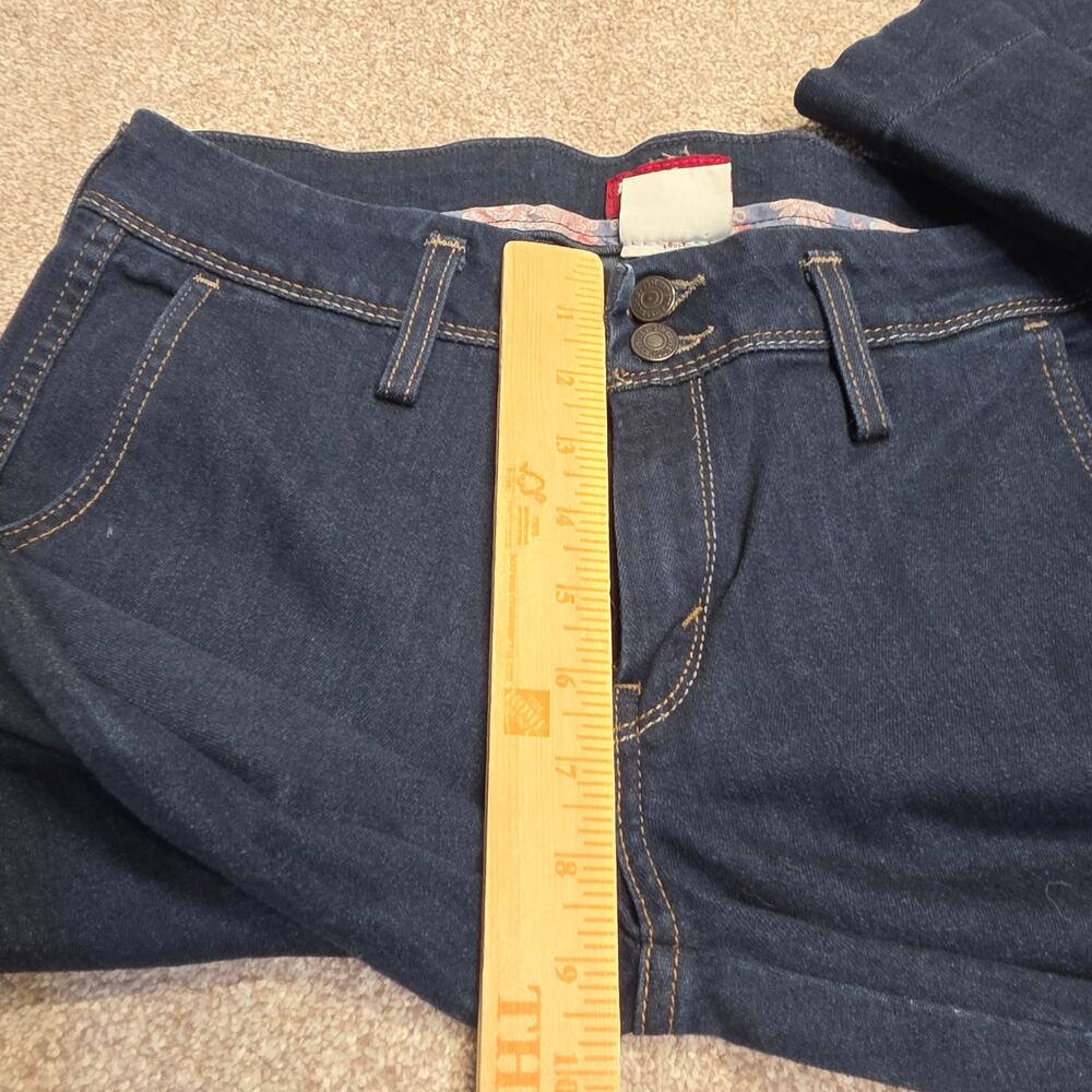 Levi's Dark Indigo Flare Jeans - Women's Wide Leg - Picture 9 of 12